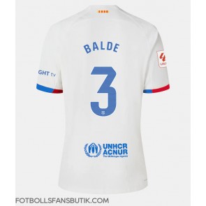 Barcelona Alejandro Balde #3 Replika Bortatröja Damer 2023-24 Kortärmad